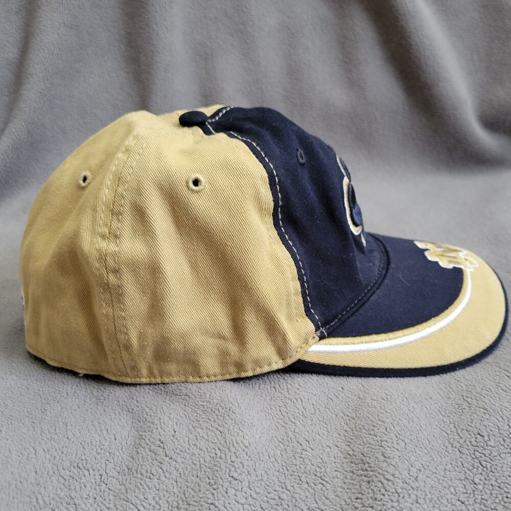 NOTRE DAME Hat Cap Small Medium Stretch Fit Gold Navy Embroidered Irish Logo 47 - Picture 6 of 8